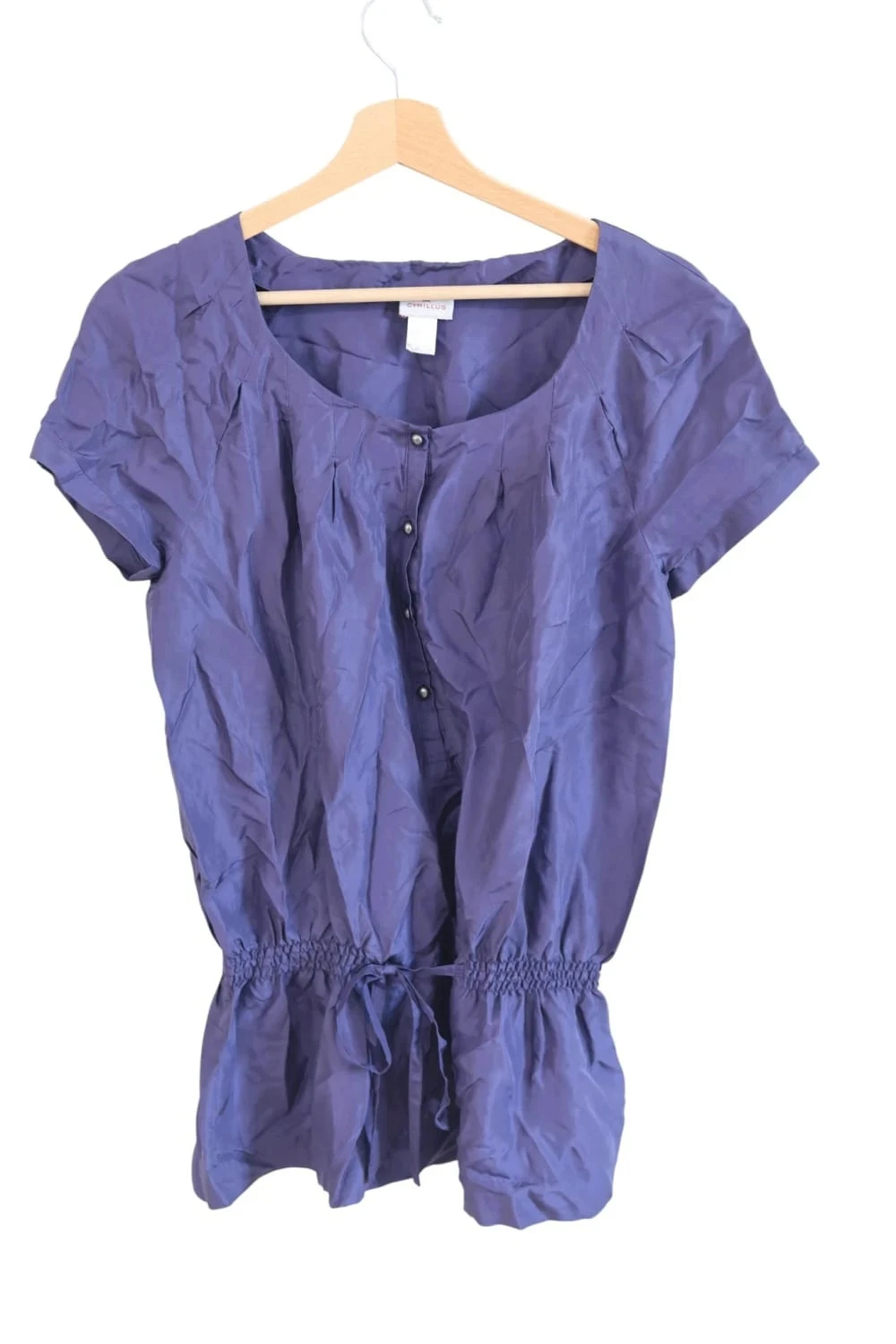 C84 Tunique Cyrillus Soie violette taille 36